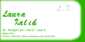 laura kalik business card